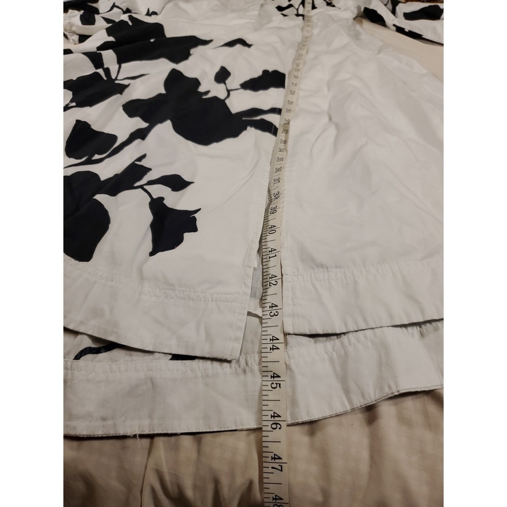 Anthropologie J.Faulkner Maeve Black  White Shirt Dress Oversize XS Artistic - Picture 11 of 15